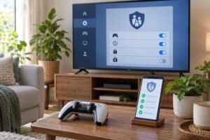 how to set up a console for kids safely