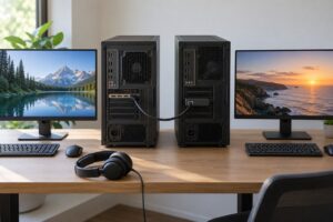 how to set up dual pc streaming