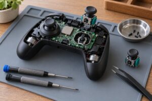 how to replace thumbsticks on a controller