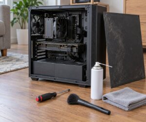 how to clean dust out of a gaming pc