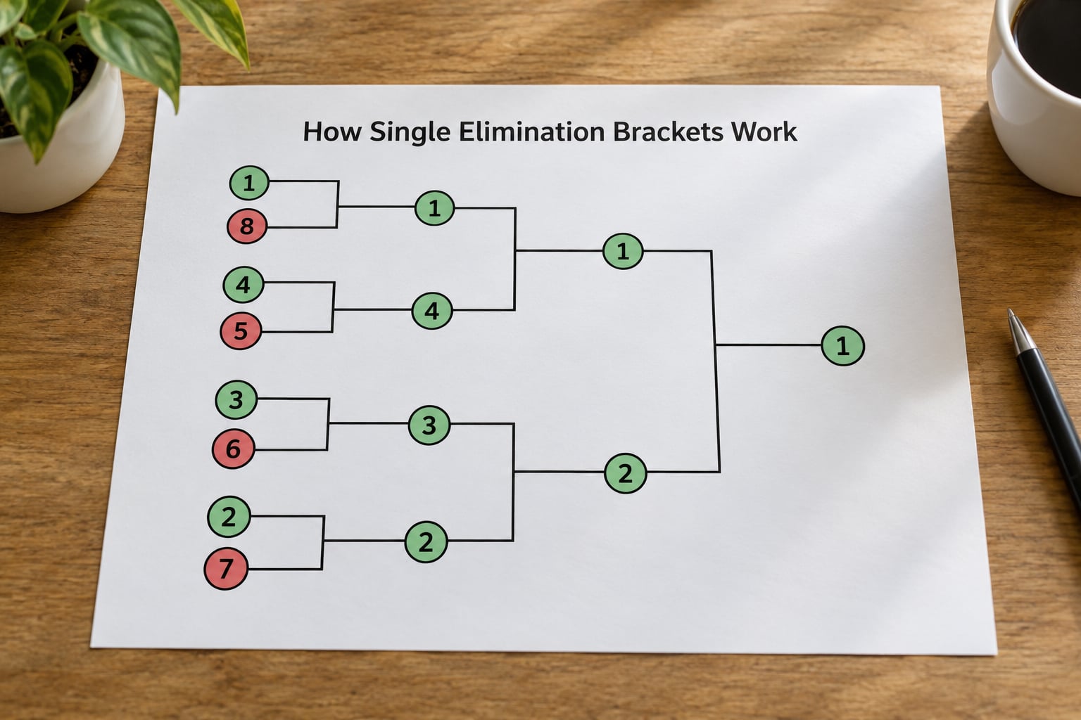 How Single Elimination Brackets Work