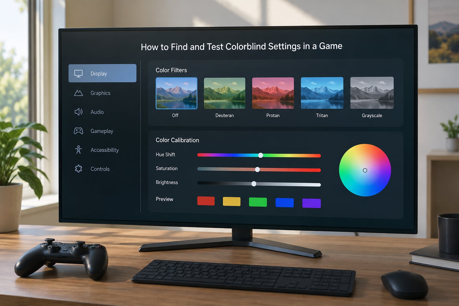 How to Find and Test Colorblind Settings in a Game