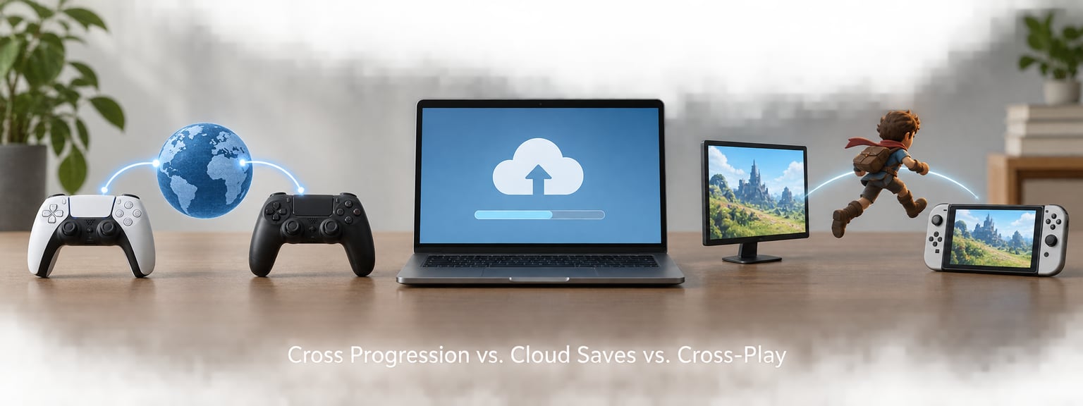 Cross Progression vs. Cloud Saves vs. Cross-Play