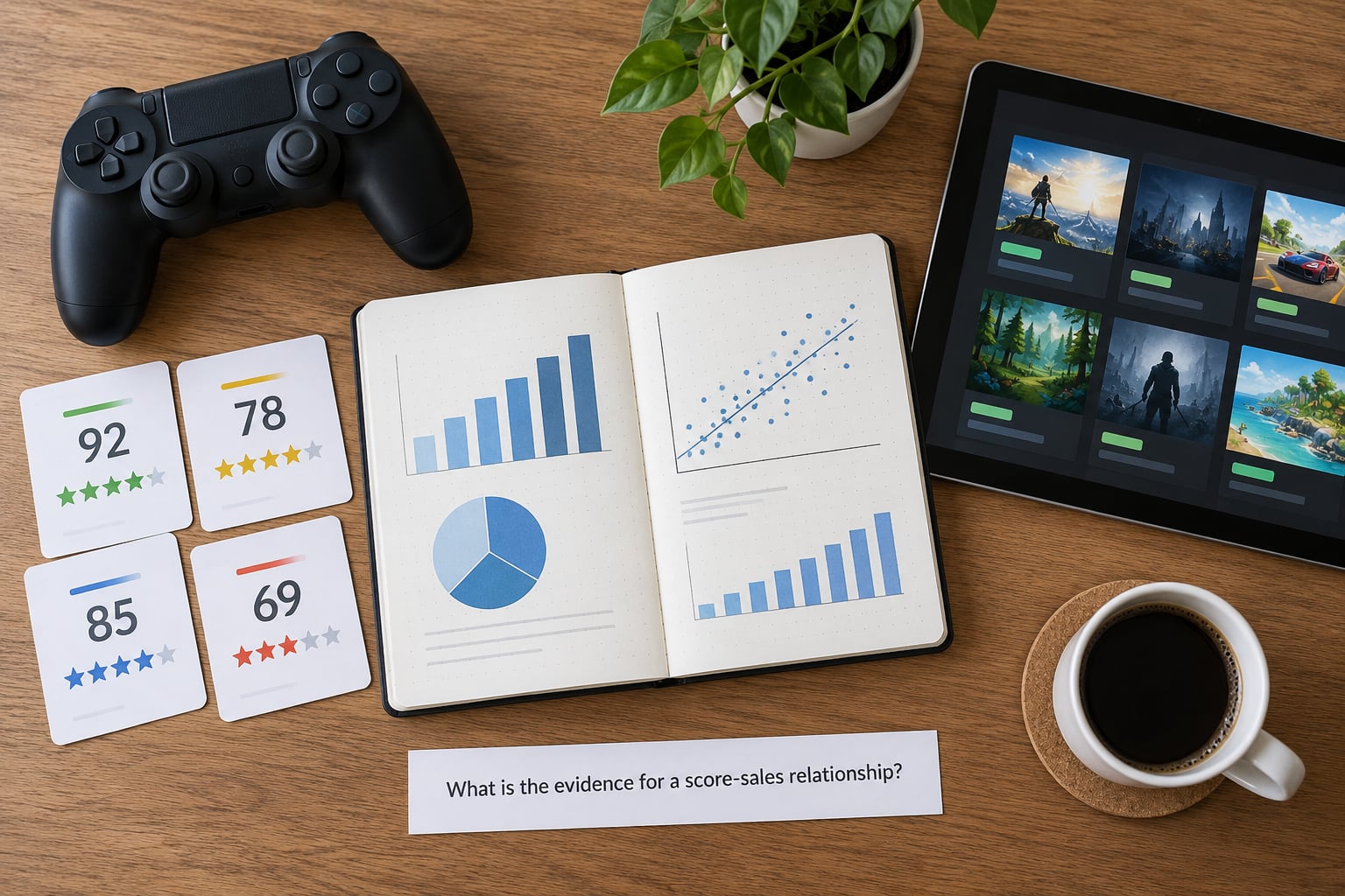 What is the evidence for a score-sales relationship?