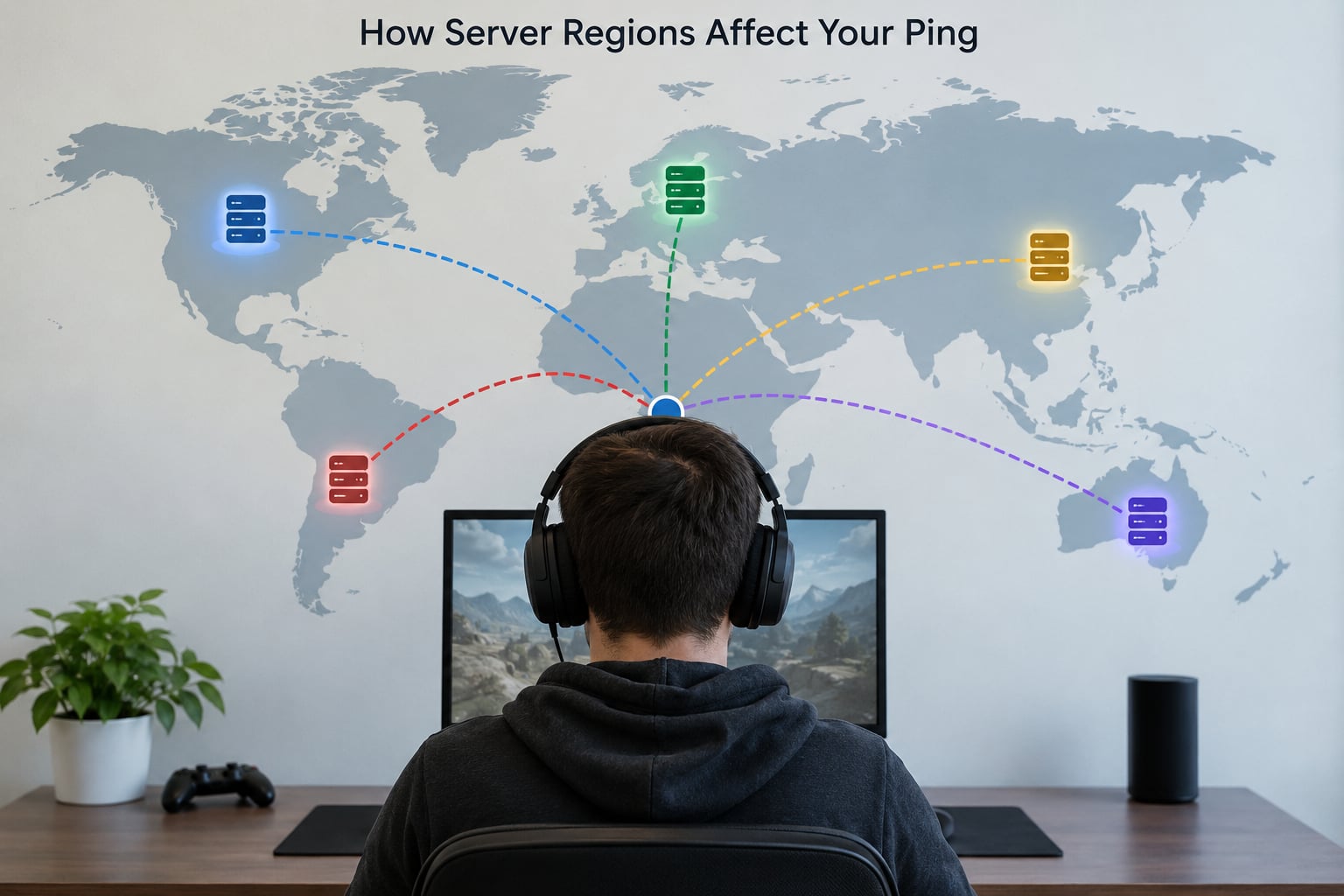 How Server Regions Affect Your Ping