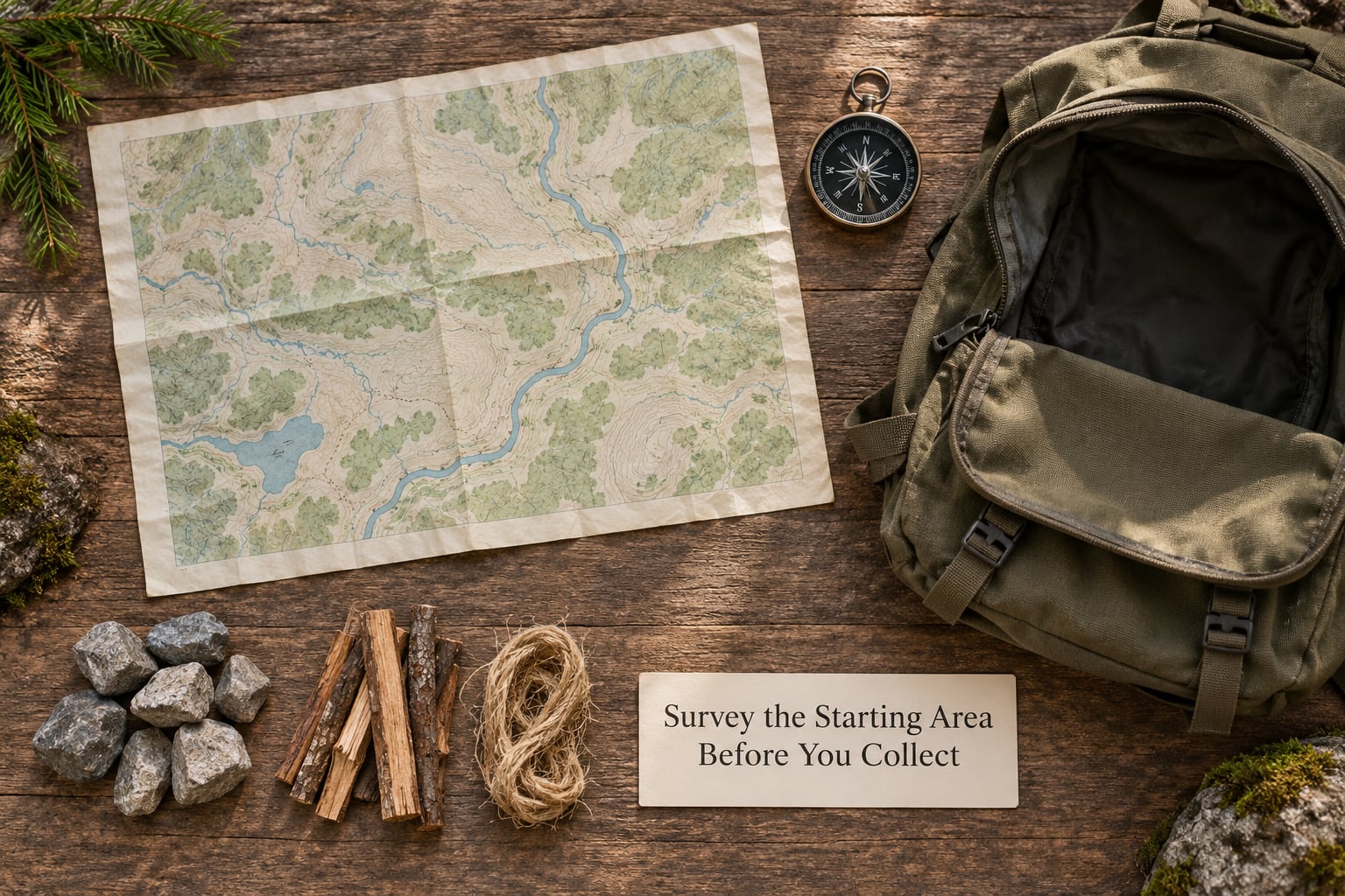 Survey the Starting Area Before You Collect