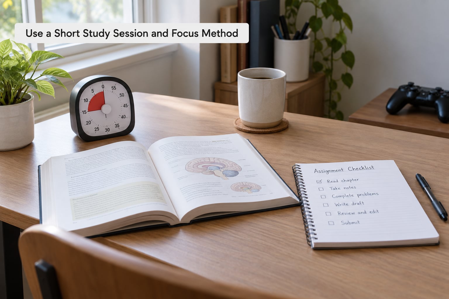 Use a Short Study Session and Focus Method