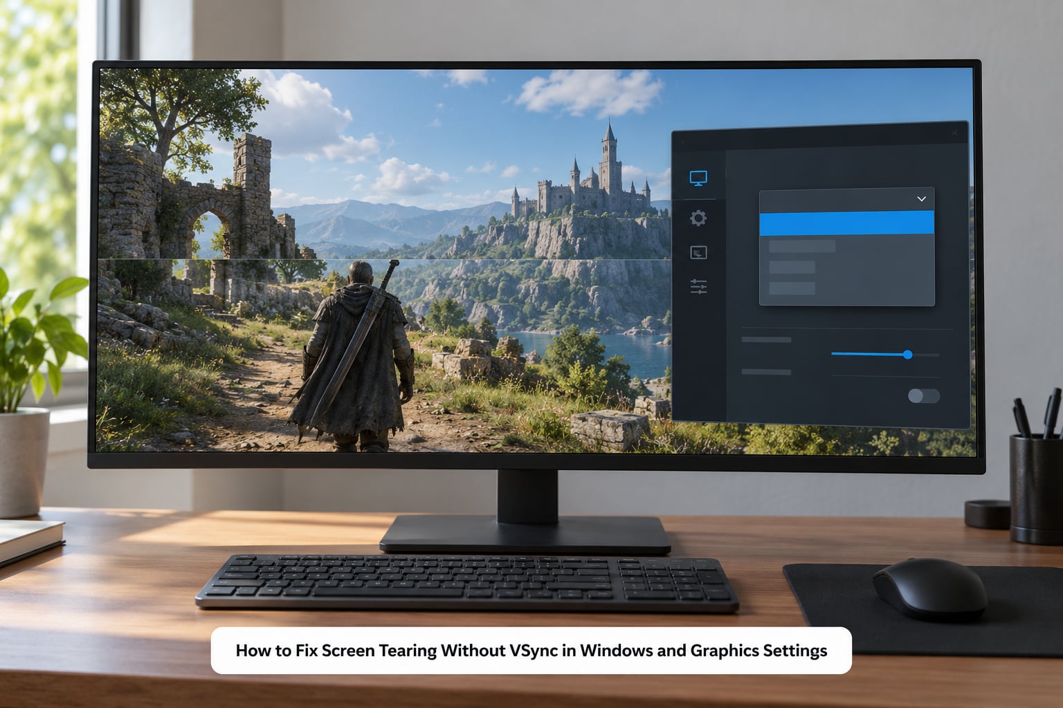 How to Fix Screen Tearing Without VSync in Windows and Graphics Settings