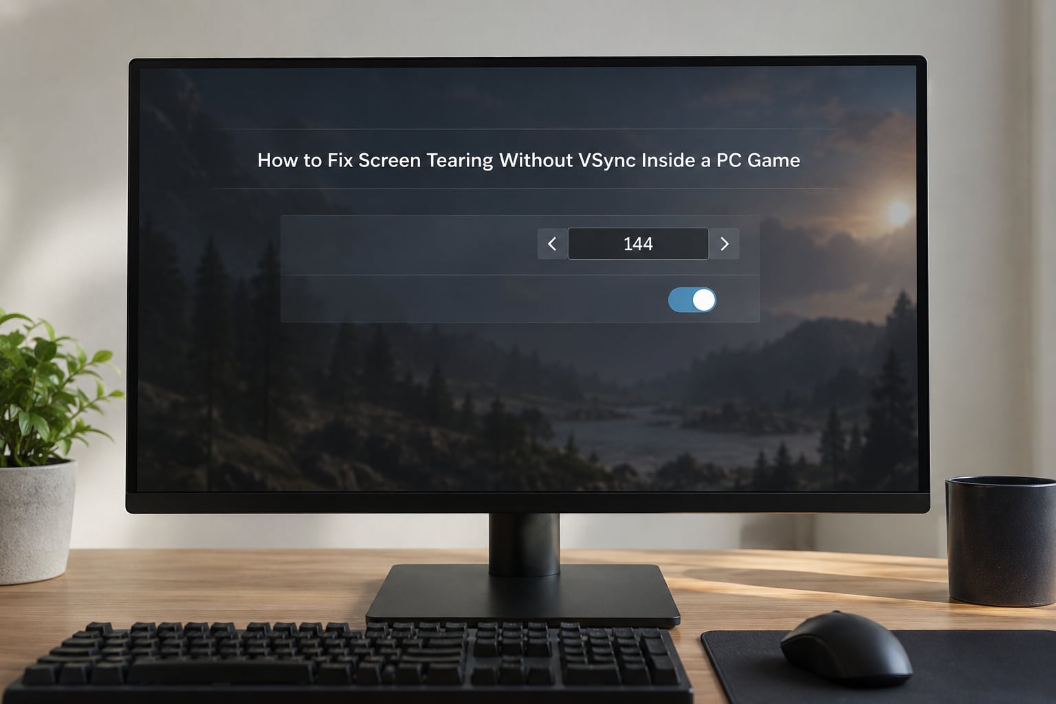 How to Fix Screen Tearing Without VSync Inside a PC Game