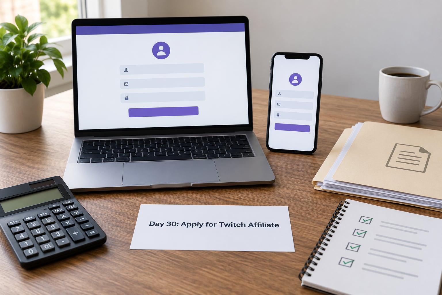 Day 30: Apply for Twitch Affiliate