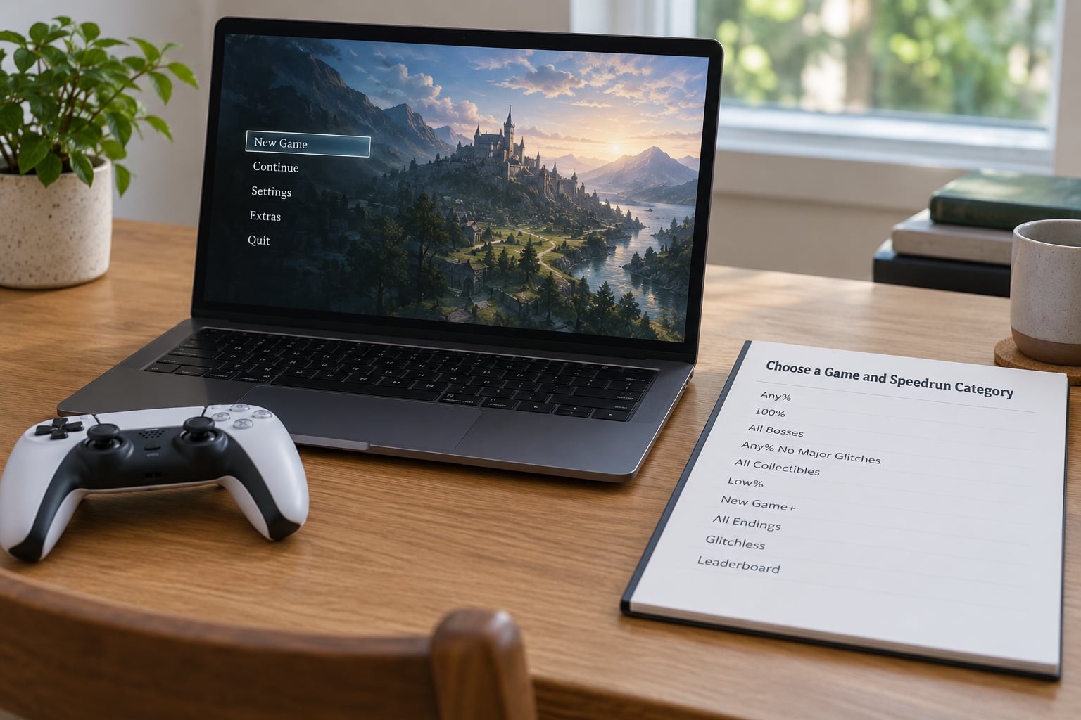 Choose a Game and Speedrun Category