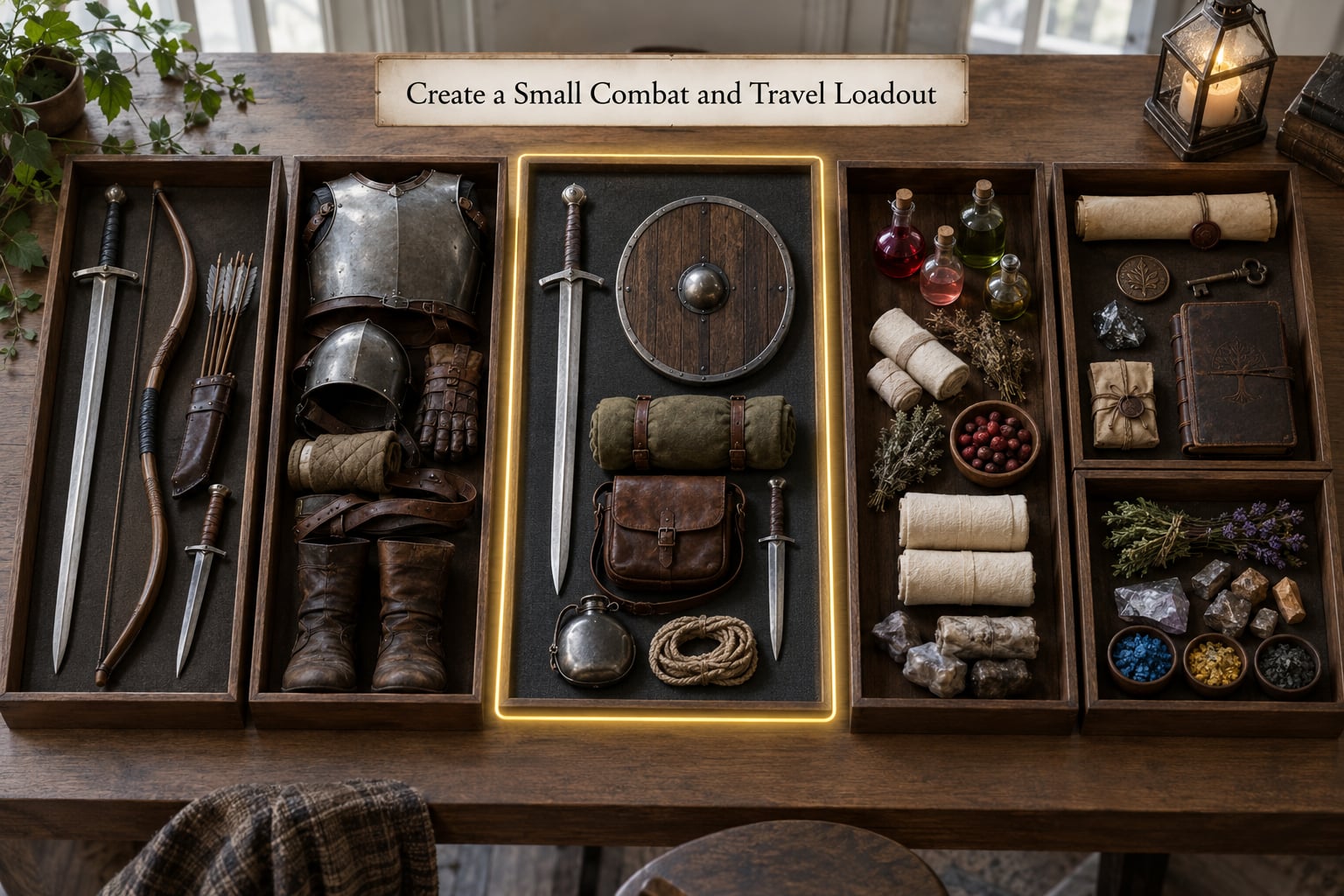 Create a Small Combat and Travel Loadout