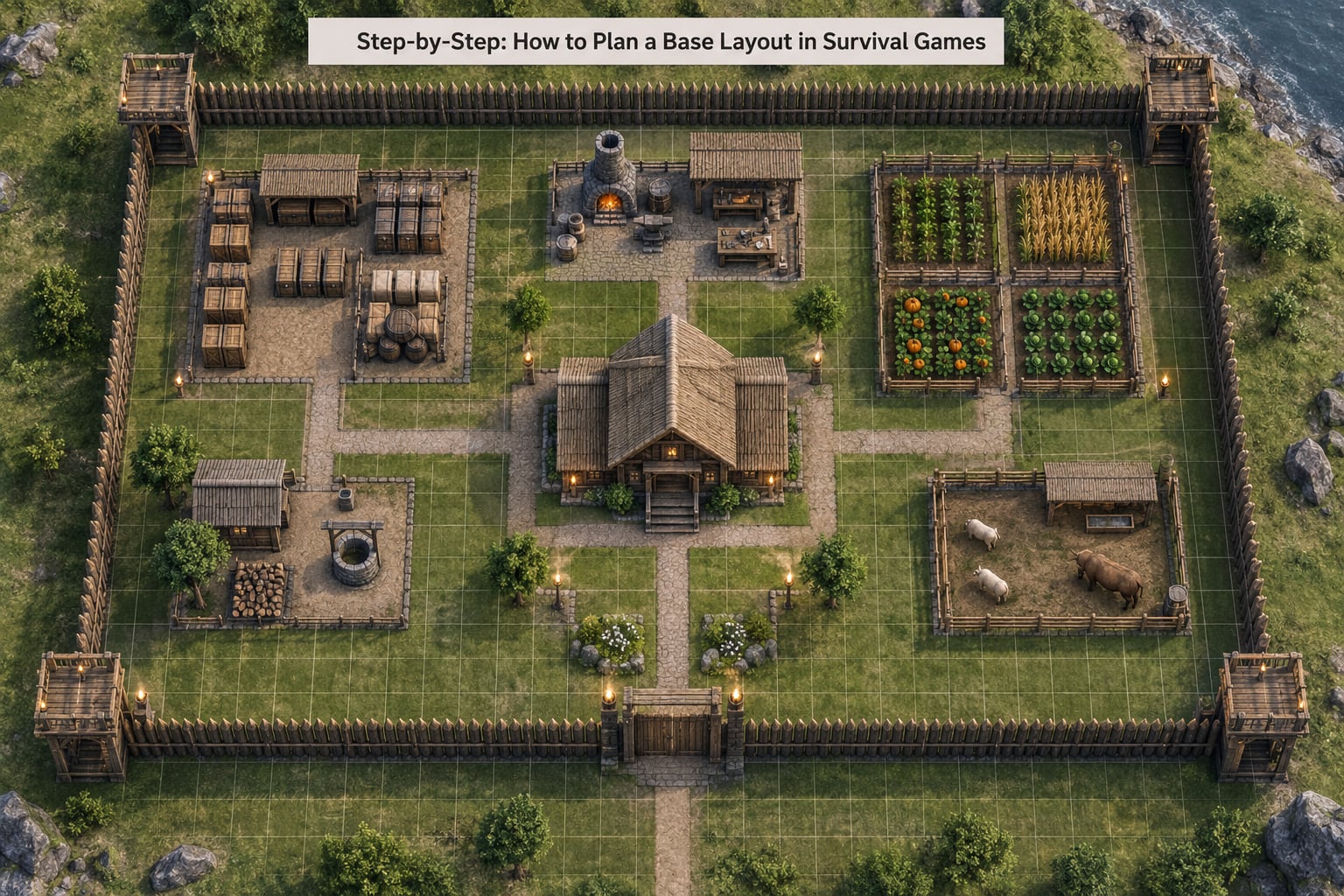 Step-by-Step: How to Plan a Base Layout in Survival Games