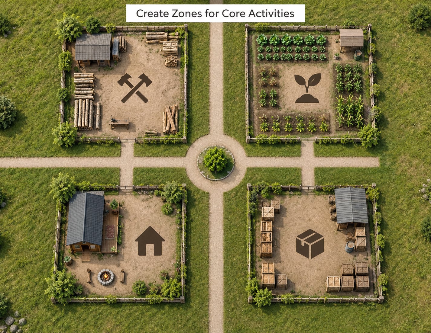 Create Zones for Core Activities