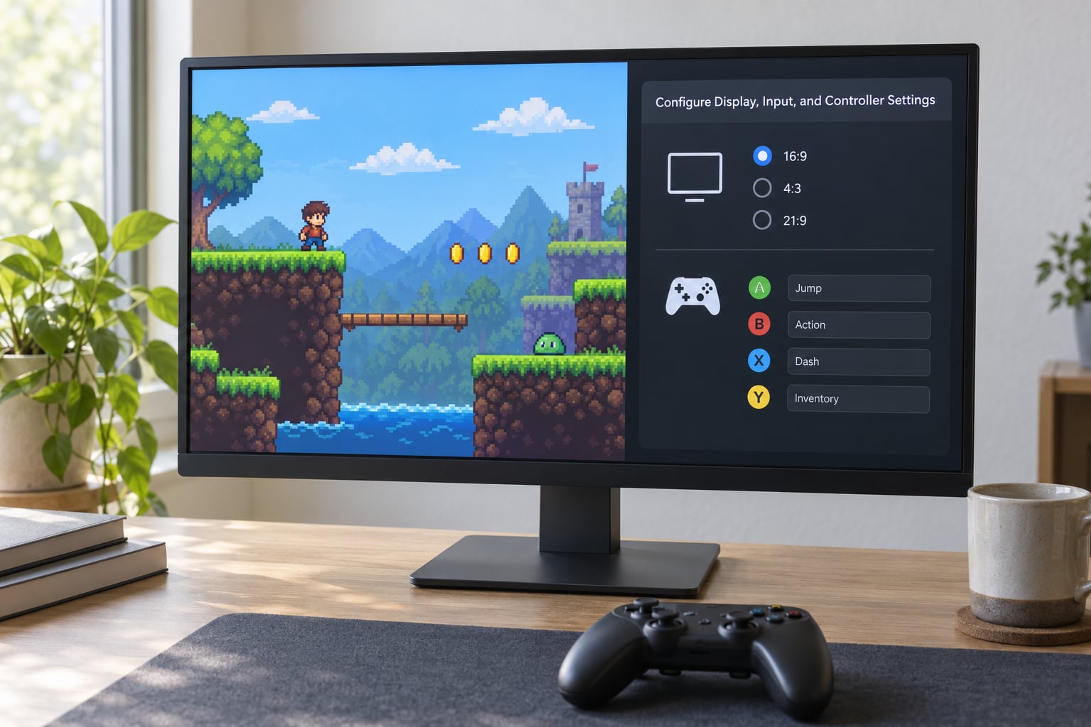 Configure Display, Input, and Controller Settings