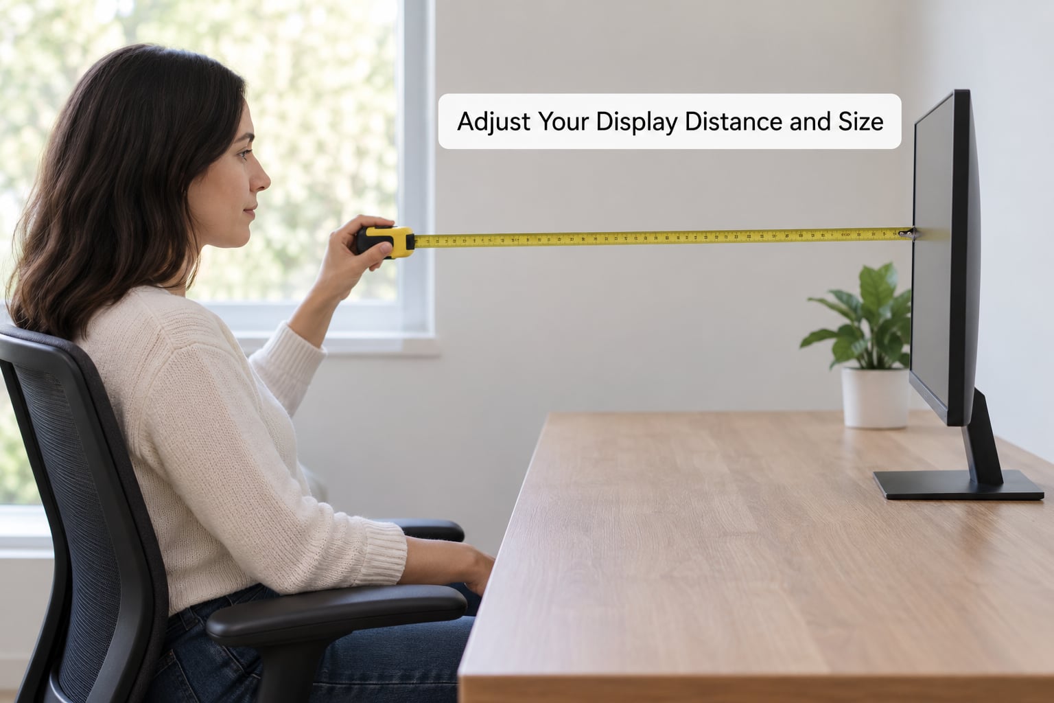 Adjust Your Display Distance and Size