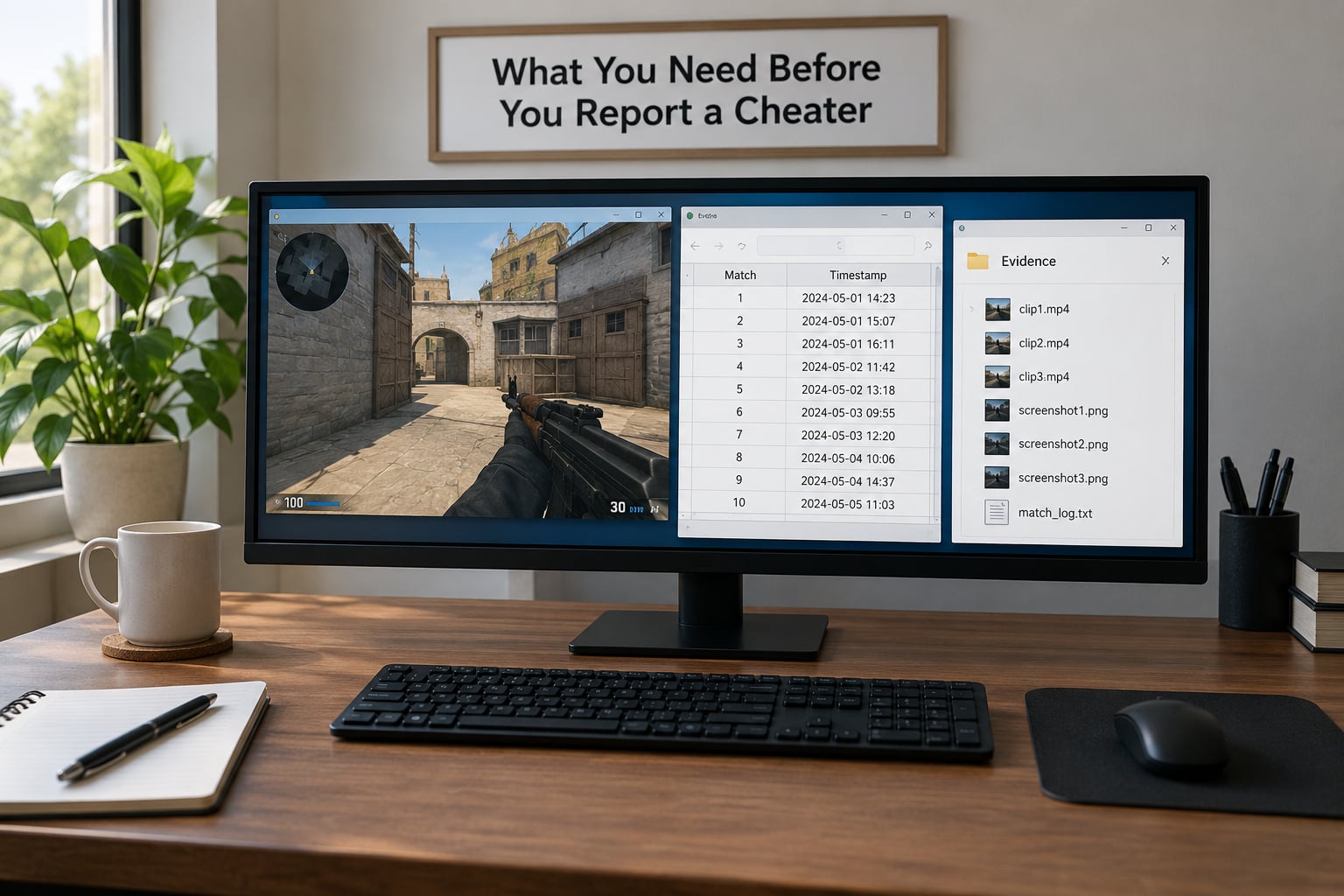 What You Need Before You Report a Cheater
