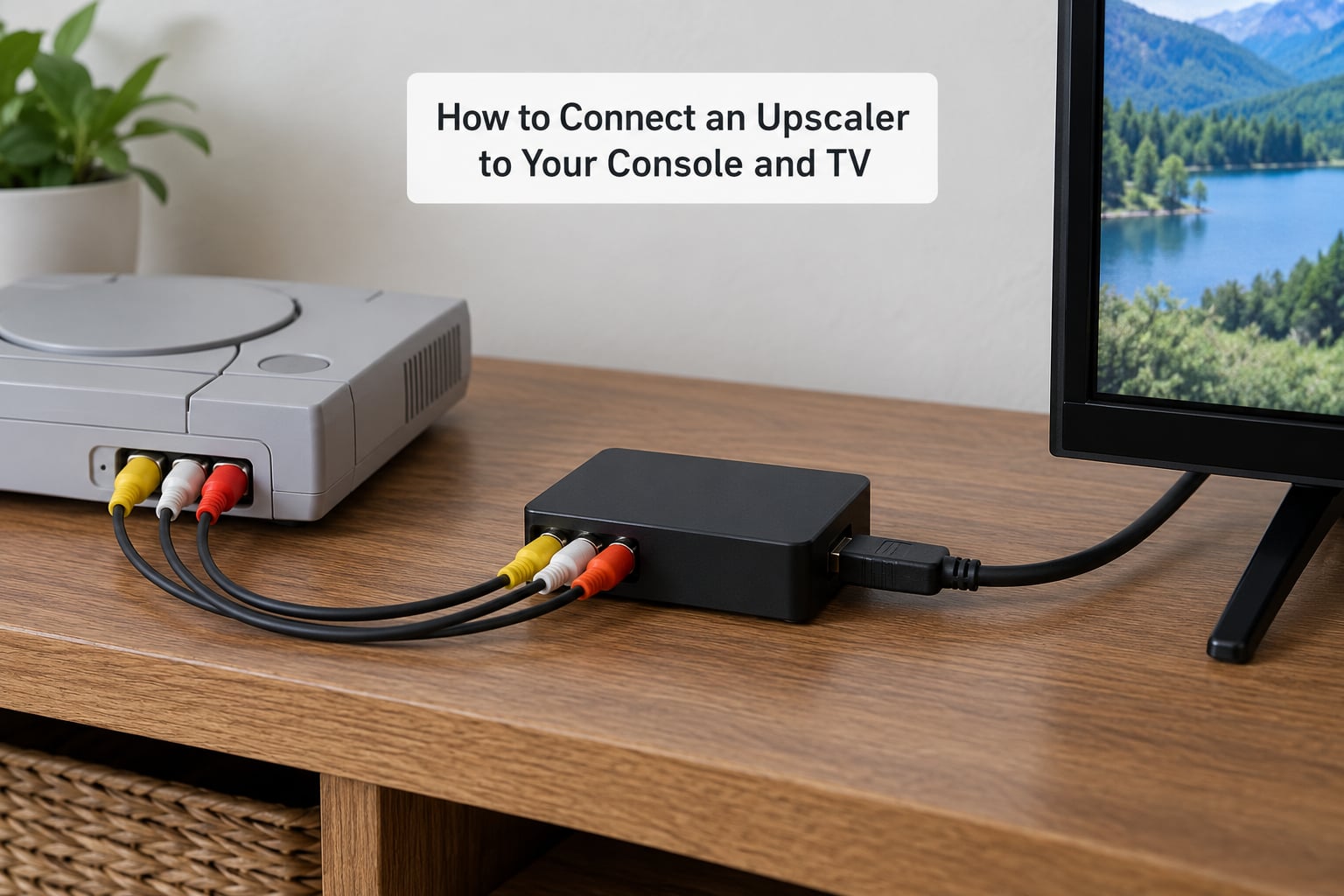 How to Connect an Upscaler to Your Console and TV