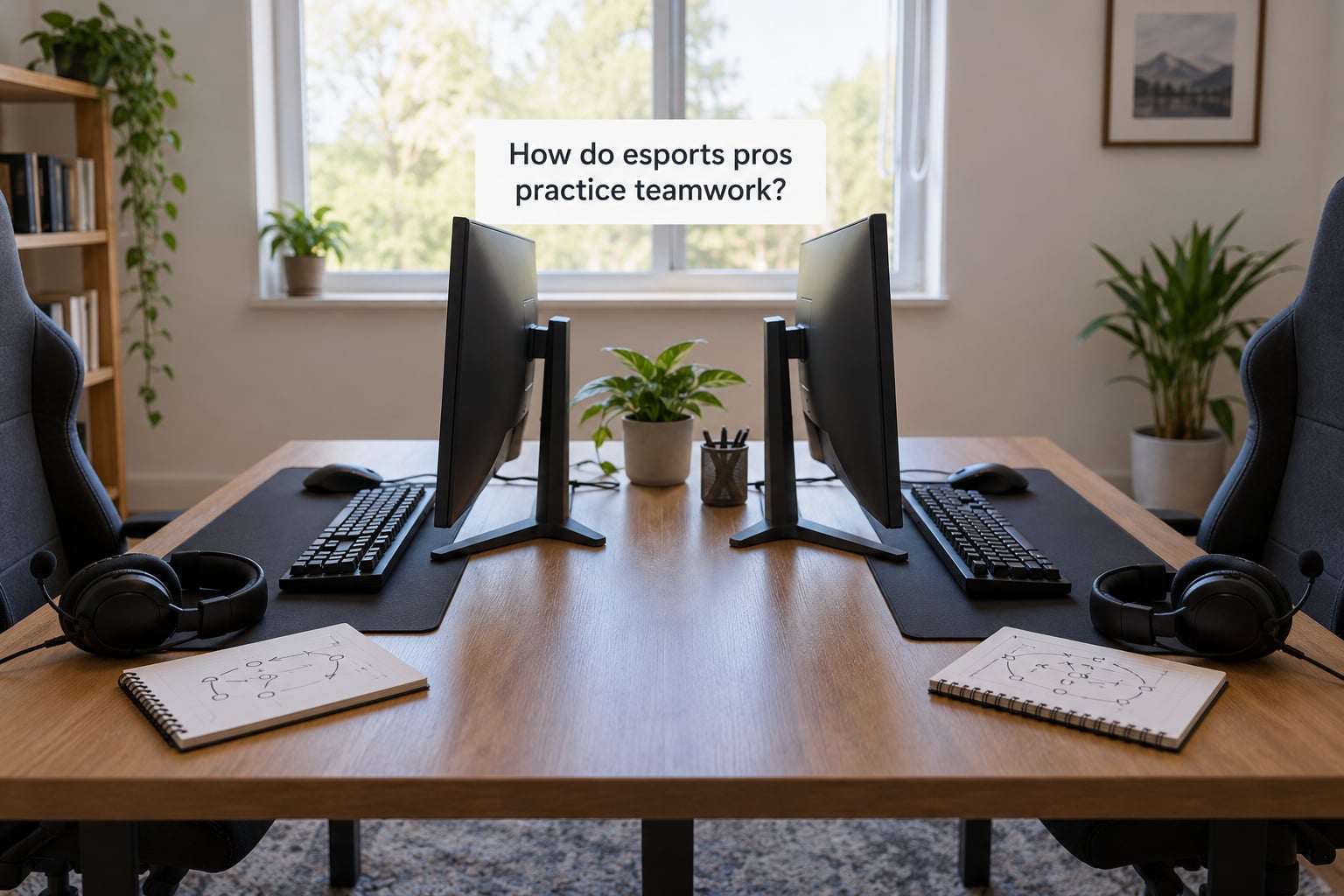 How do esports pros practice teamwork?