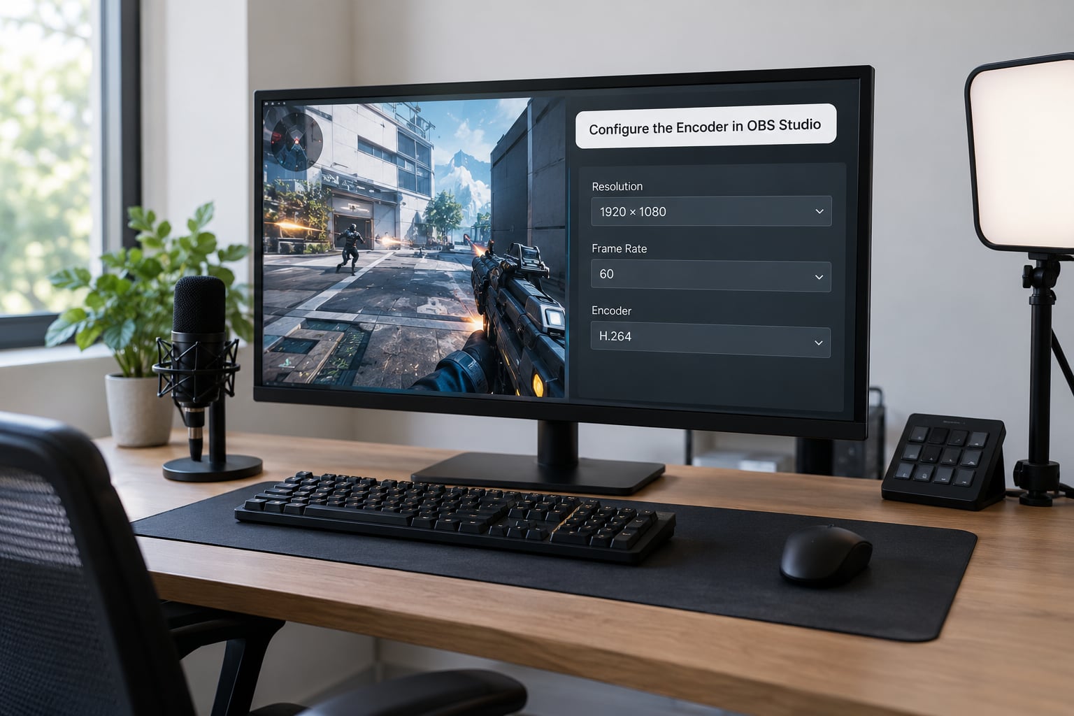 Configure the Encoder in OBS Studio