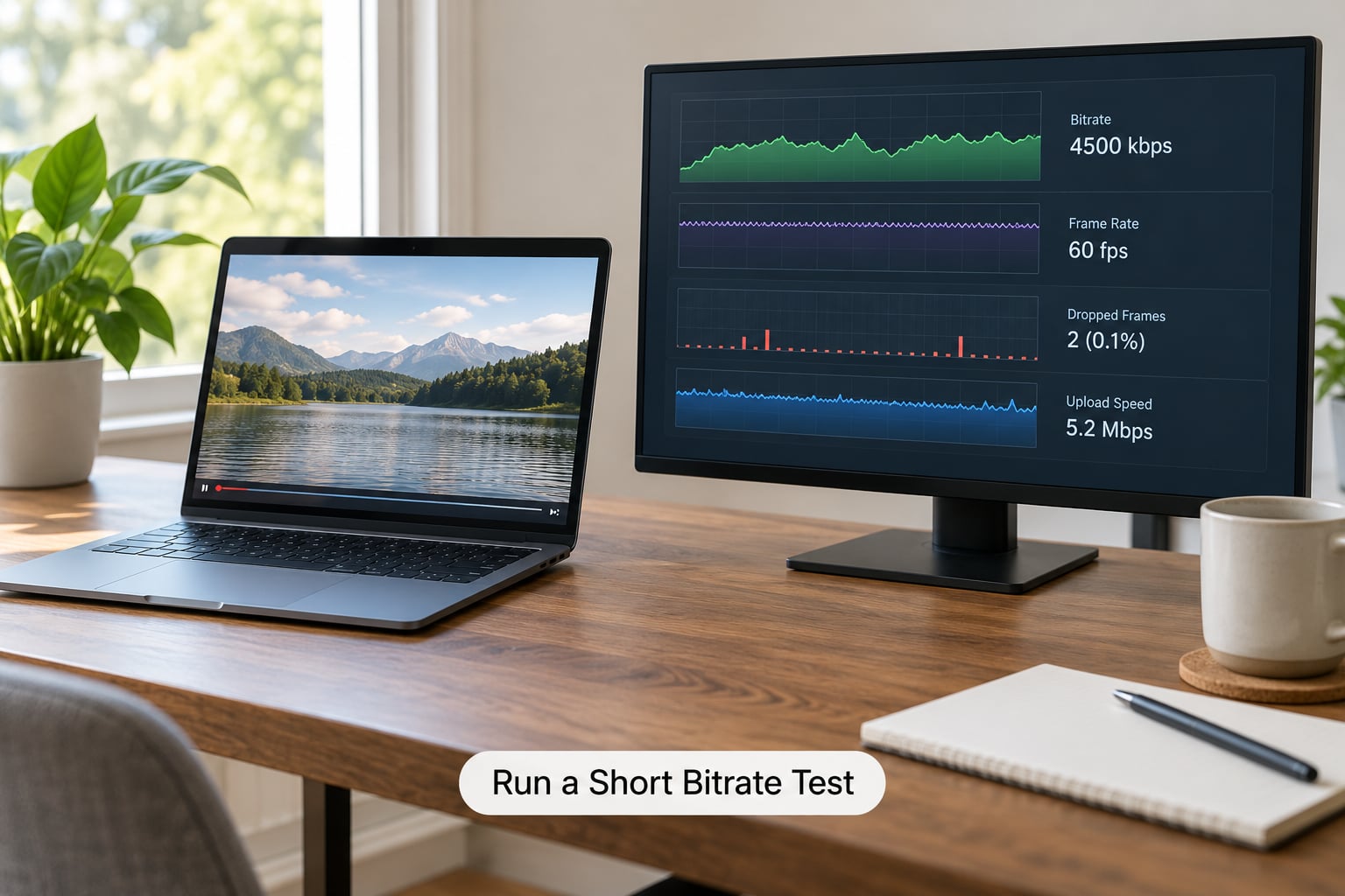 Run a Short Bitrate Test