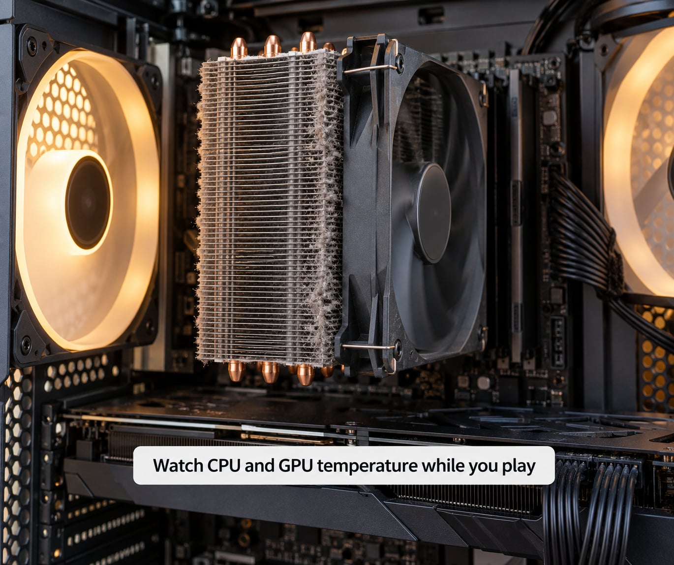 Watch CPU and GPU temperature while you play
